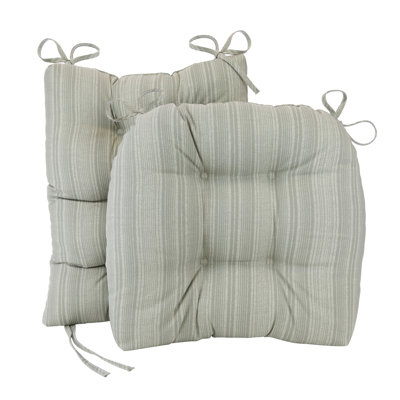  Coussin de chaise berçante Solarium, assemblé aux États-Unis, pour une utilisation intérieure et extérieure, patio, salon ou chambre de bébé, siège 19 po x 19 po et dossier 21 po x 18 po, bande Boardwalk