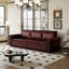 Canapé Chesterfield, canapé-lit gigogne de 93,7 po, canapé-lit convertible 3 en 1 en similicuir avec garniture cloutée et accoudoirs roulés, canapé-lit multifonctionnel pour le salon, la chambre à coucher-2084826193