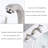 Widespread 2-handle Bathroom Faucet with Drain Assembly