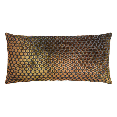 Dots Lumbar Velvet Pillow Cover & Insert