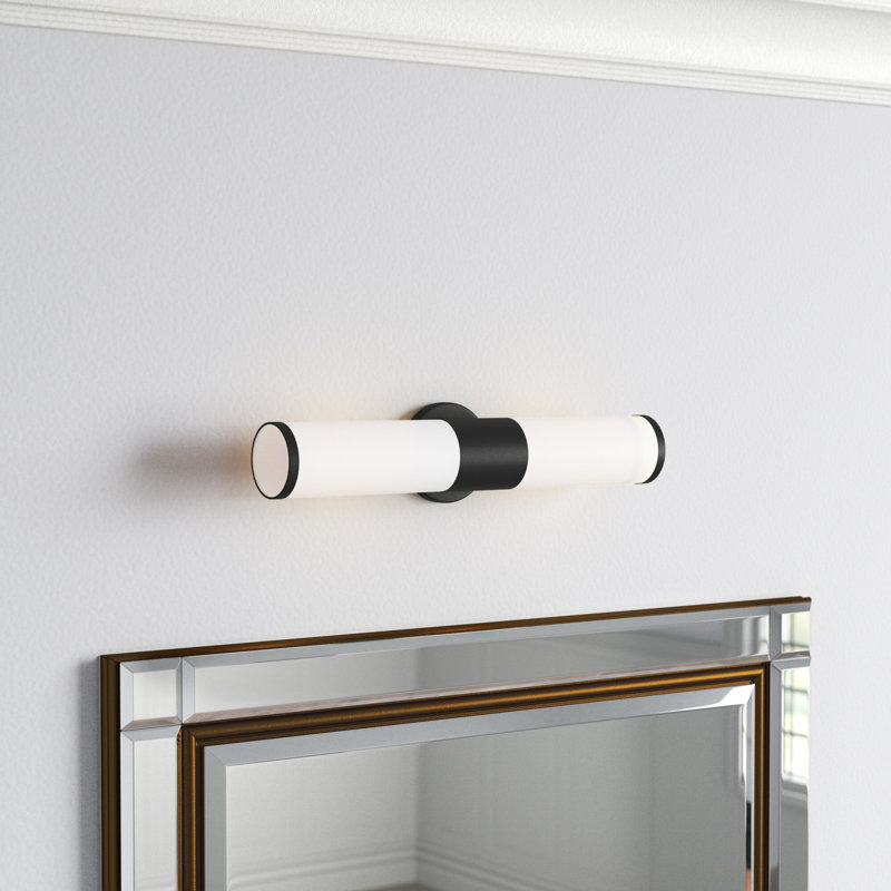 Éclairage pour salle de bain à 2 lumières à intensité variable Collingwood, Noir