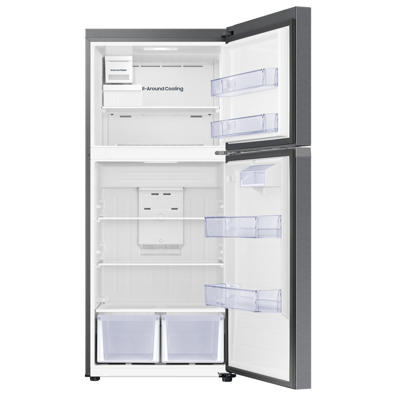 18 cu. ft. Top Freezer Refrigerator with All-Around Cooling in Stainless Steel