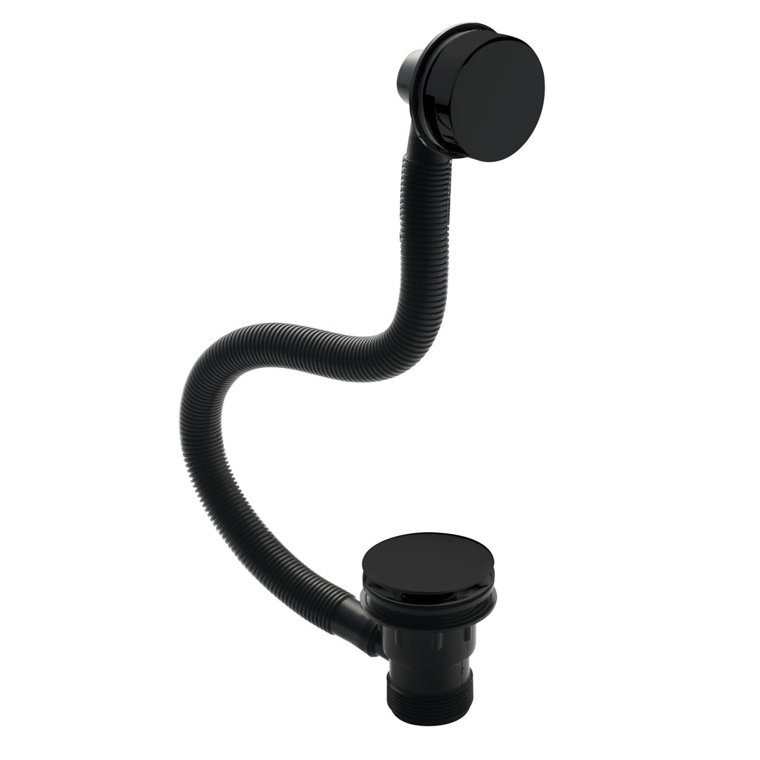 Inset Bath Push Button Waste - Chrome