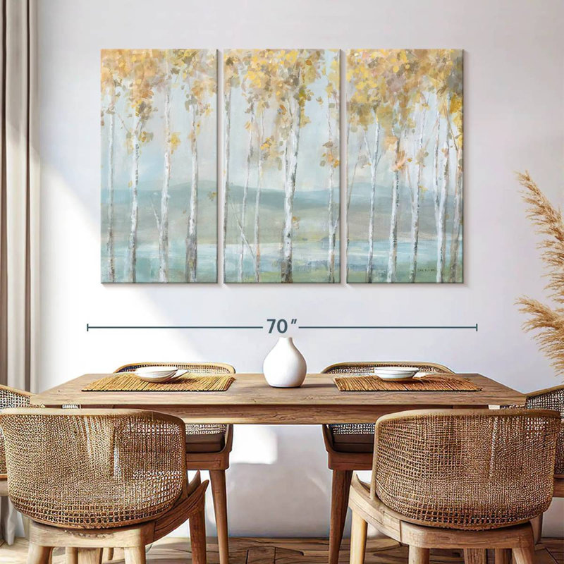 Alvord Lakeview Birches, H 42 po x l 65 po