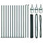 Vidaxl Fence With Posts PVC-Coated Steel-116797849-116797859
