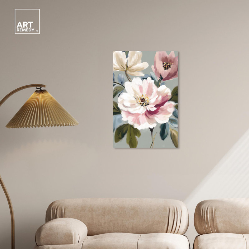 Art floral sur toile Botanical Daydream II par Art Remedy, Toile tendue, H 30 po x l 20 po