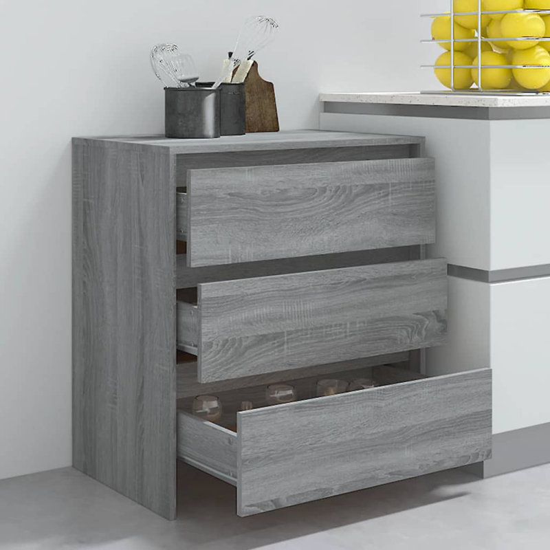 Ghianna 70 cm W Sideboard, Grey Sonoma