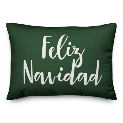  Feliz Navidad Lumbar Pillow