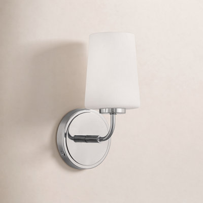 Fitz Single Frosted Dimmable Bath Sconce