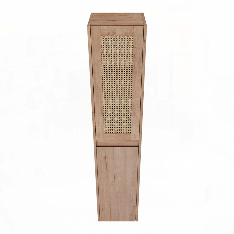 Armoire de salle de bain latérale, portes à fermeture douce, conception à fixation flottante
