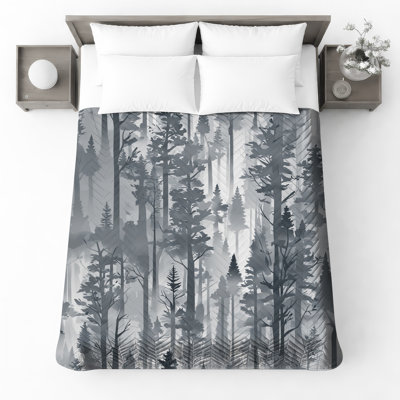Couvre-lit matelassé Foggy Forest
