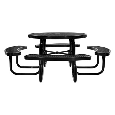 Table de pique-nique en acier résistant aux intempéries