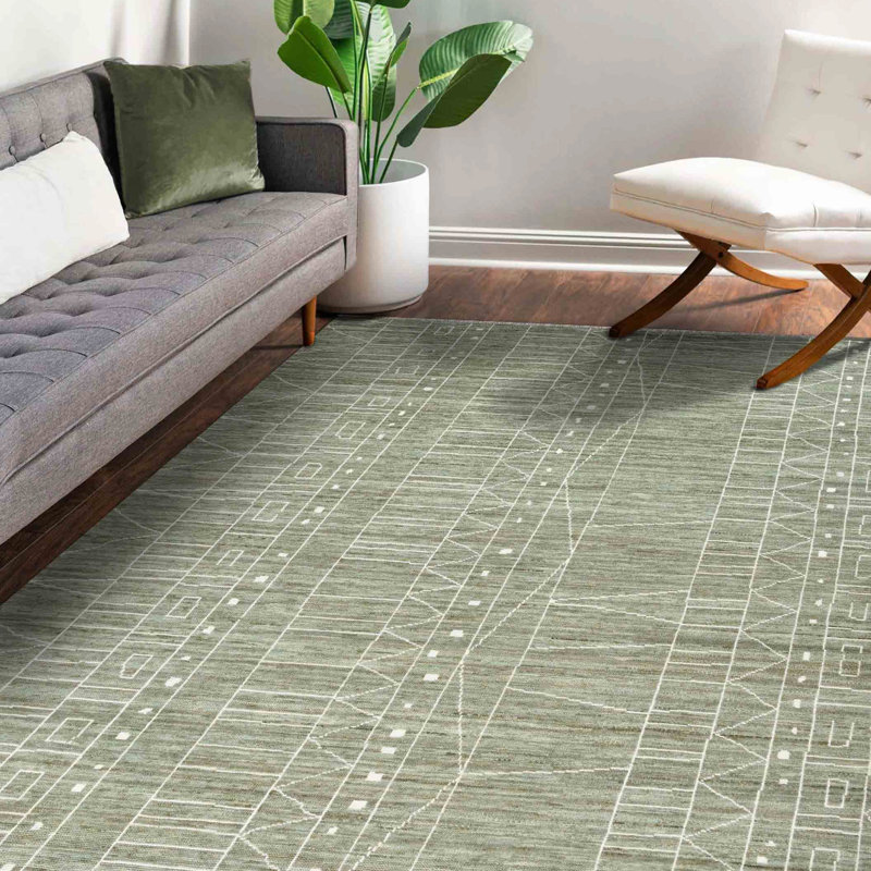 Tapis marocain noué à la main Anna, Rectangulaire 2 pi x 3 pi