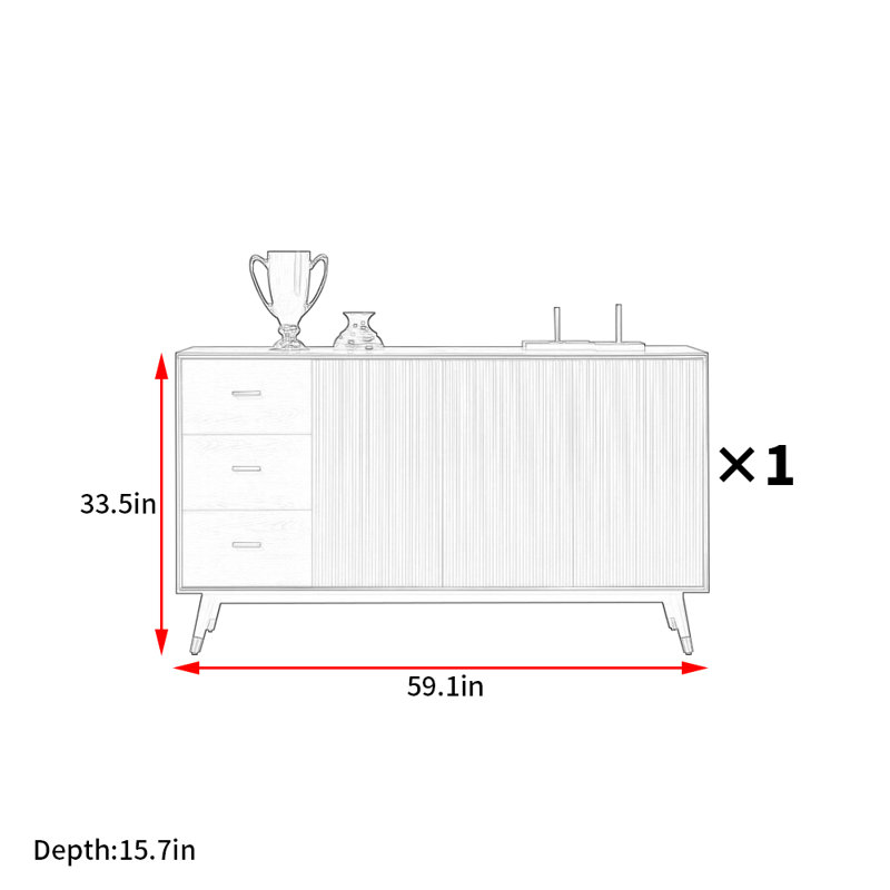 Nordic Simple Sideboard
