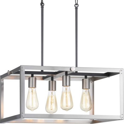 Jimena 4 - Light Dimmable Square / Rectangle Chandelier
