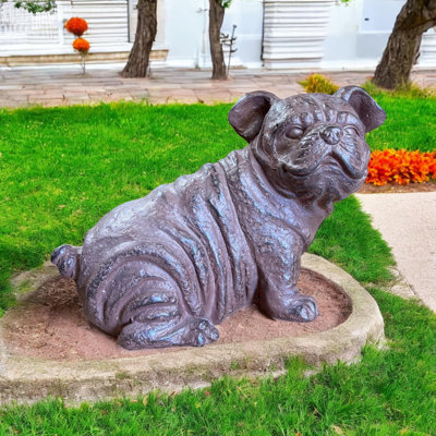Dog Year Round Use Polyresin Garden Statue
