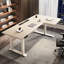 Bureau rectangulaire en bois manufacturé kaki + acier Barenia +-1593860115-1593860112