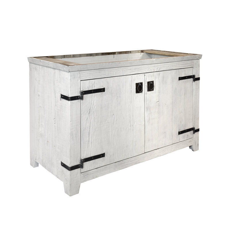 Americana 48" Single Bathroom Vanity Base Only, Whitewash