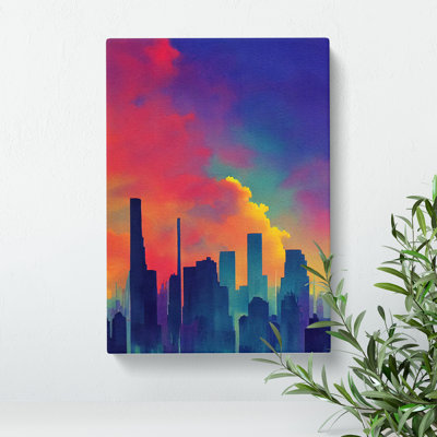 City Skyline Watercolour No.2 - Wall Art