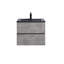 Meuble-lavabo mural simple 24 po avec comptoir en quartz Lecio-1290688651