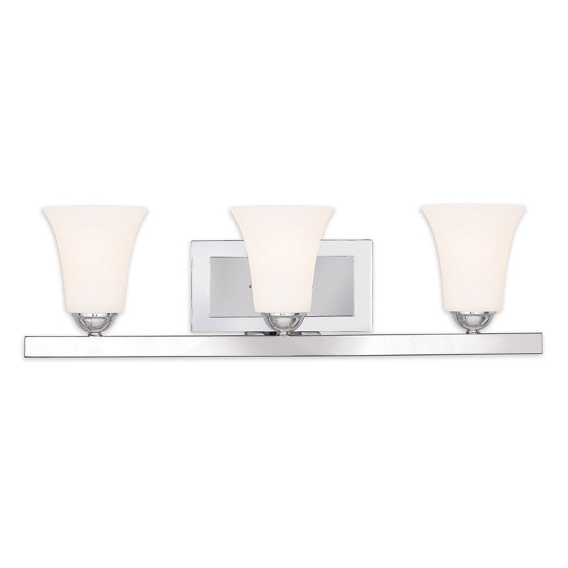 Éclairage pour salle de bain 3 lumières Sedgley, Chrome