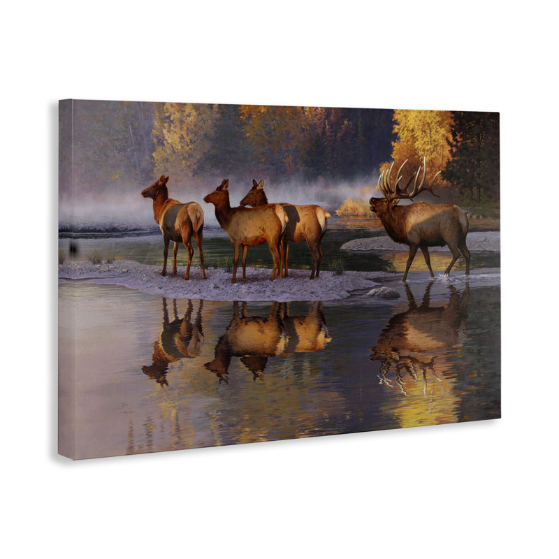 Art mural sur toile "Distant Défi" par Rod Lawrence, H 30 po x l 45 po