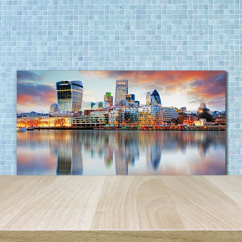 50cm W x 100cm L Glass Peel and Stick Panel
