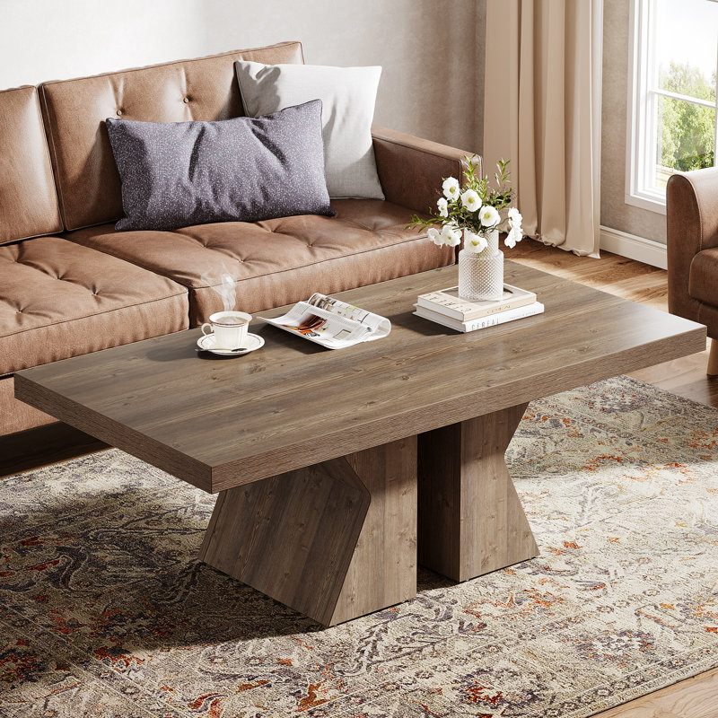 Table basse 47 po, Brun