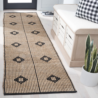 Kornelis natural fiber flatwoven jute rug