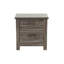Table de chevet, table de chevet 2 tiroirs en bois