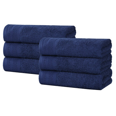 Essuie-mains mi-longs en coton gaufré texturé Honeycomb