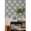 Deco Lily Large - Coastal Blue Wallpaper
