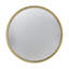 Miroir convexe de 15 po avec rebord doré et cadre en fer pour meuble-lavabo à rebord doré-1875220606