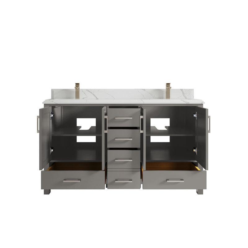 Ensemble de meuble-lavabo double 60 po Malibu