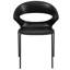 Chaise empilable de style café avec dossier flexible Oliverson d'une capacité de 440 lb.