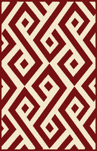 Geometric Indoor Rug, Rectangle 7'11" x 9'10"