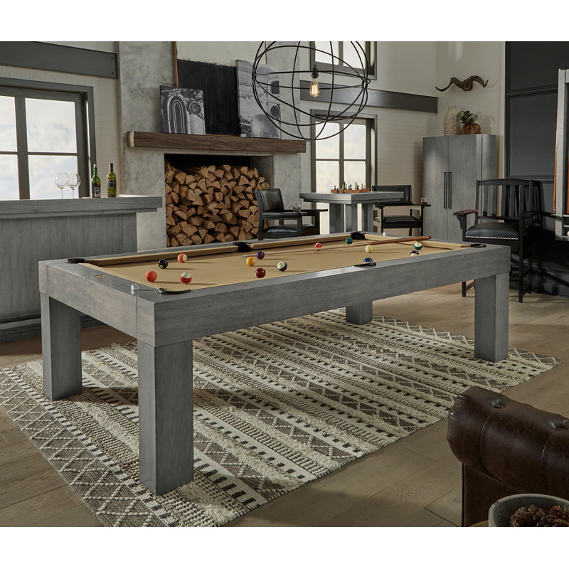 Table de billard Alta (noyer brossé), Gris anthracite
