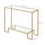 Gus 100cm Glass Top Console Table
