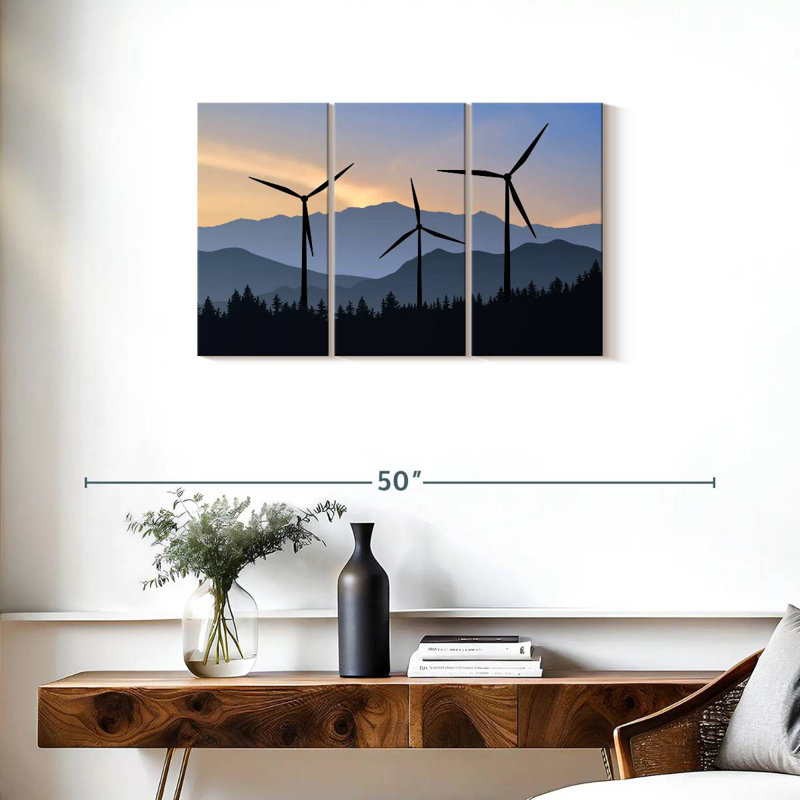 Lilie Forest Wind Turbines, 20" H x 33" W