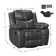 Ensemble de 2 fauteuils inclinables en cuir Apel