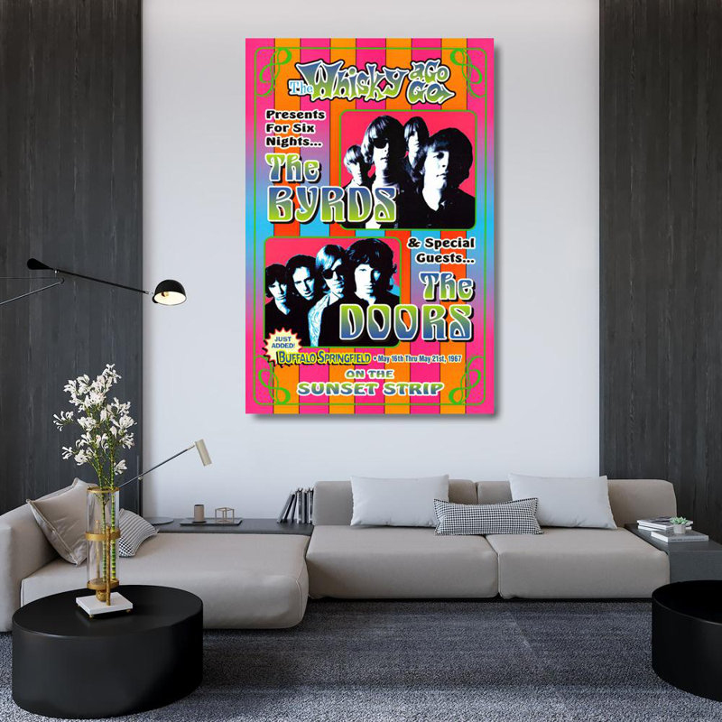 The Byrds, The Doors IMA-L294, H 48 po x l 32 po