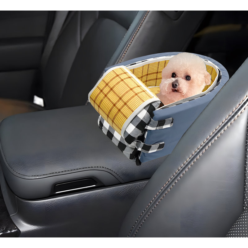 Polyester Car Seat, Blue/Black/White