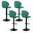 Lucah Swivel Adjustable Height Velvet Bar Stool with Shell Back-1213217545-1214878249