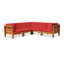 Canapé modulaire d'extérieur 30,25 po avec coussins-1188782835
