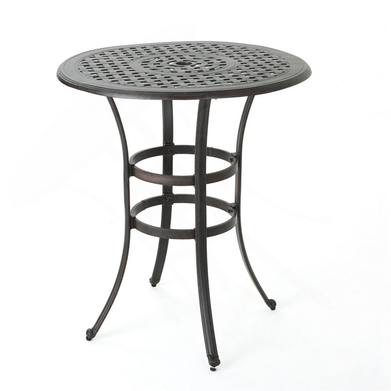 Table de bar en fonte d'aluminium