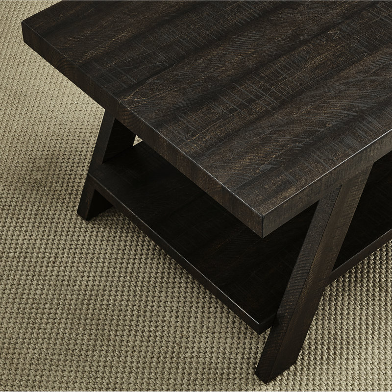 Table de bout moderne avec plateau en bois, plateau et rangement rectangulaires, H 23 po x l 24 po x P 22 po, style contemporain, tablette de rangement supplémentaire, H 22 po x P 23 po, matériau