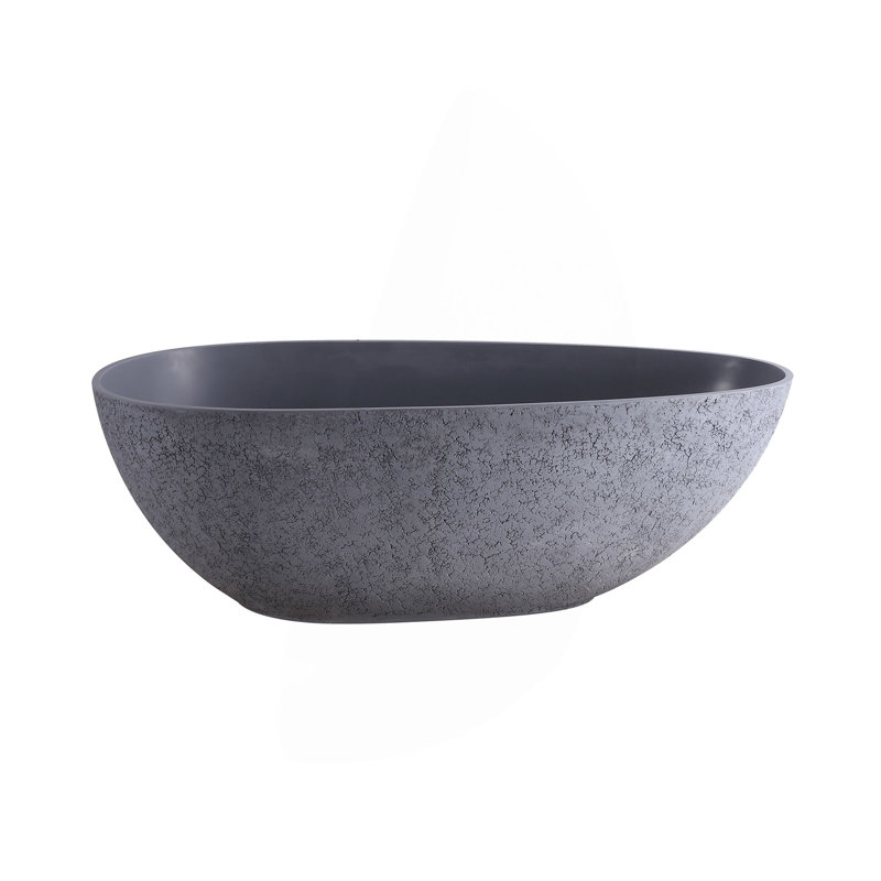 65 Inch Freestanding Solid Surface Soaking Bathtub For Bathroom