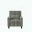 Chaise d'appoint rayée avec garniture cloutée - vert et blanc-1188272816