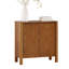 Armoire de rangement 31,5 "pour le salon, armoire de rangement en placage de bois massif avec tablettes réglables pour le couloir ou la cuisine, brun clair-335970171