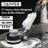 17" Heavy-Duty Weighted Floor Buffer Polisher Machine – 1500W, 154 RPM Commercial Scrubber with Removable Weights – Includes 3.5 Gal Solution Tank, 2 Brushes & 3 Pads – Strip, Buff, Scrub & Polish Floors